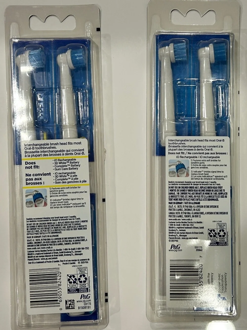 6 Brand New Oral-B Sensitive Gum Care Electric Toothbrush Replacement Brush Head
